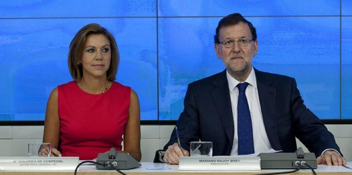 María Dolores de Cospedal y Mariano Rajoy