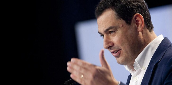 El presidente del PP andaluz, Juan Manuel Moreno