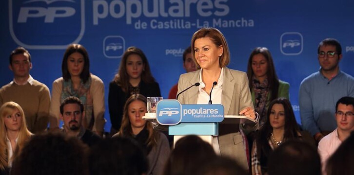 La secretaria general del Partido Popular, María Dolores de Cospedal