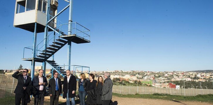 La delegación española del EPP visita la valla de Melilla