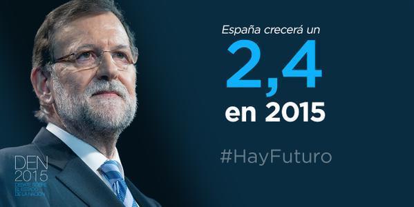 España crece un 2,4% en 2015