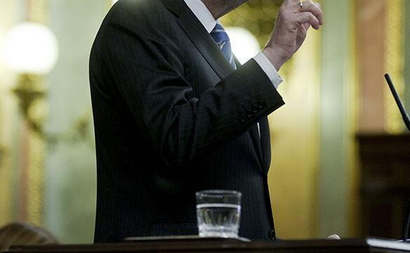 Mariano Rajoy durante su intervención en el Debate sobre el estado de la Nación