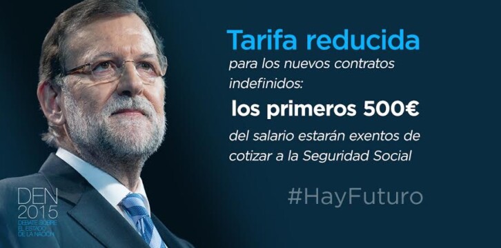 Tarifa reducida para los nuevos contratos indefinidos