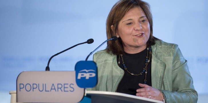 Isabel Bonig en la Presentación del Programa Marco Local en unas jornadas en Valencia