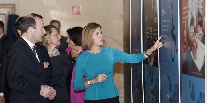 María Dolores de Cospedal con Manfred Weber