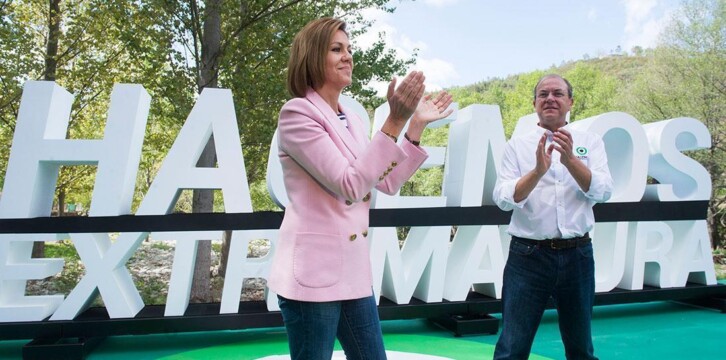 Cospedal presenta la candidatura de Monago a la Junta de Extremadura