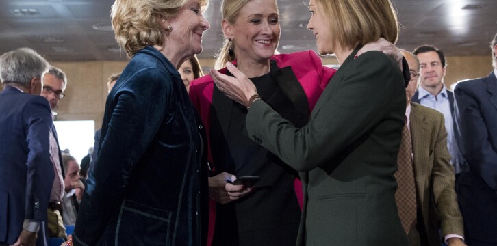 Esperanza Aguirre, Cristina Cifuentes y María Dolores de Cospedal