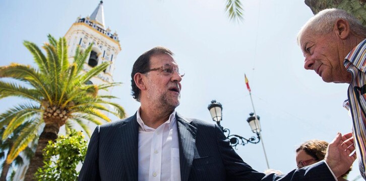 Mariano Rajoy visita el Ayuntamiento de La Palma de Condado (Huelva)