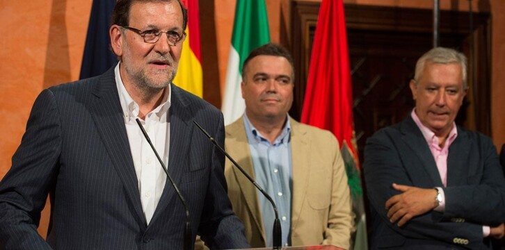 Mariano Rajoy visita el Ayuntamiento de La Palma de Condado (Huelva)