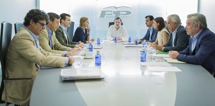Mariano Rajoy preside la reunión del Comité de Dirección del PP