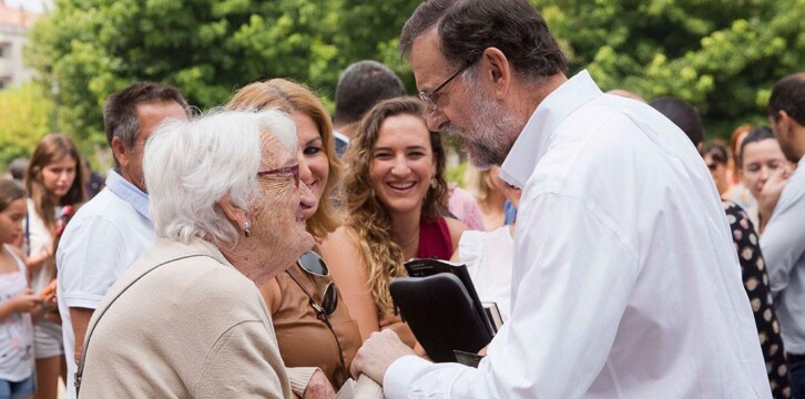 Mariano Rajoy visita el municipio pontevedrés de Mondariz Balneario