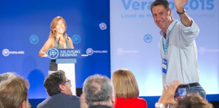 Xavier Garcia Albiol saluda a los asistentes