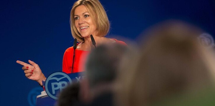 La secretaria general del Partido Popular, María Dolores de Cospedal