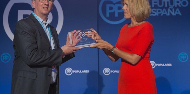 María Dolores de Cospedal entrega el premio Oswaldo Payá a la entidad sin ánimo de lucro 