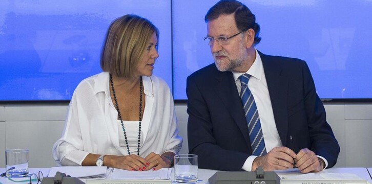 Mariano Rajoy con María Dolores de Cospedal