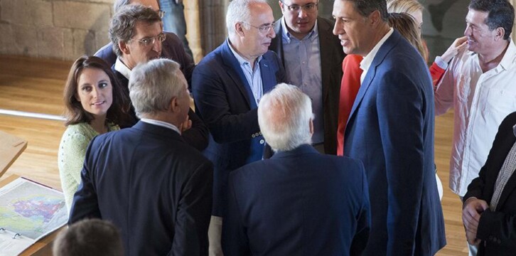 Xavier García Albiol y Andrea Levy con presidentes autonómicos del PP