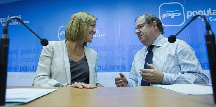 María Dolores de Cospedal con Juan Vicente Herrera