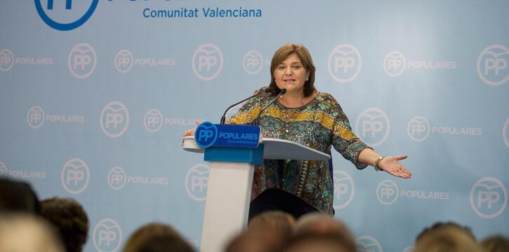 Isabel Bonig durante su intervención