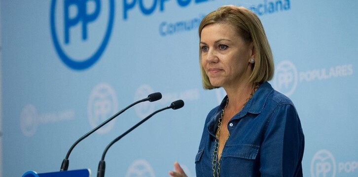 La secretaria general del Partido Popular, María Dolores Cospedal