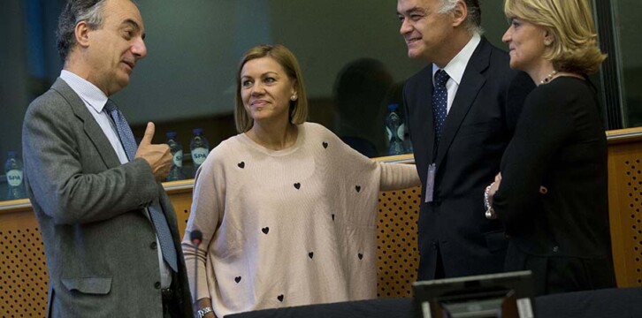 María Dolores de Cospedal se reúne con el Grupo Popular en el Parlamento Europeo
