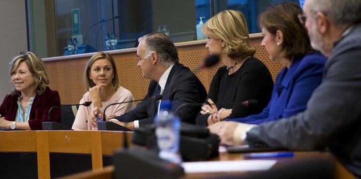 María Dolores de Cospedal se reúne con el Grupo Popular en el Parlamento Europeo