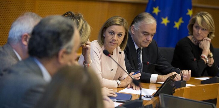 María Dolores de Cospedal se reúne con el Grupo Popular en el Parlamento Europeo