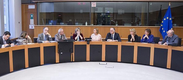 María Dolores de Cospedal se reúne con el Grupo Popular en el Parlamento Europeo