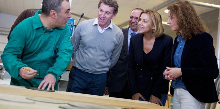 La Secretaria General, Mª Dolores de Cospedal, visita el Centro Ocupacional ASPNAIS