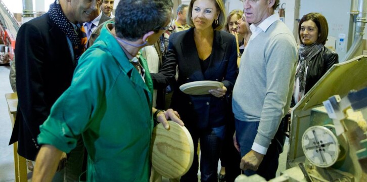La Secretaria General, Mª Dolores de Cospedal, visita el Centro Ocupacional ASPNAIS