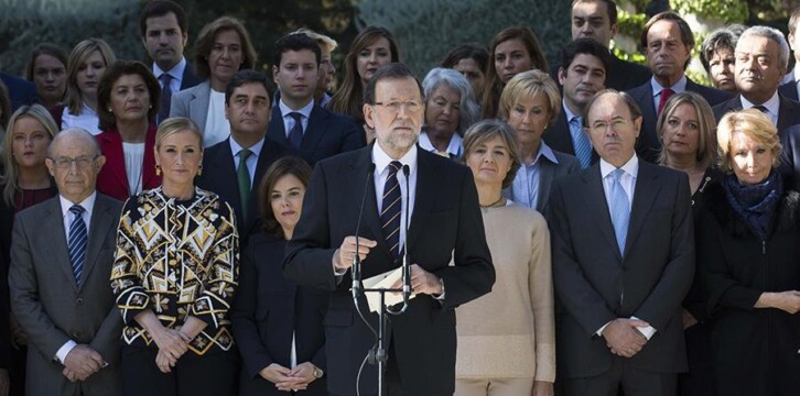 El presidente del Gobierno y del Partido Popular, Mariano Rajoy