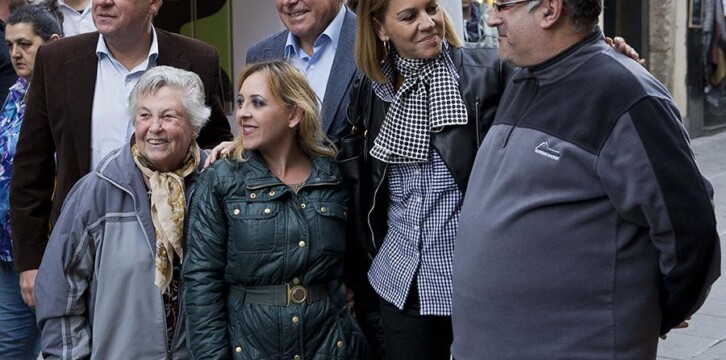 María Dolores de Cospedal con José Antonio Monago en Mérida