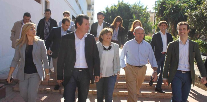 Pablo Casado e Isabel Bonig participan en un encuentro con empresarios en Alicante