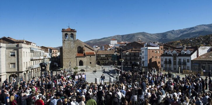 Mariano Rajoy clausura un acto en Béjar (Salamanca)