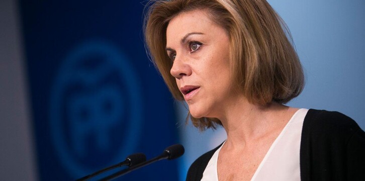 La secretaria general del PP, Mª Dolores de Cospedal
