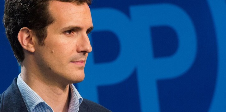 Rueda de Prensa de Pablo Casado tras el Comité de Dirección del PP
