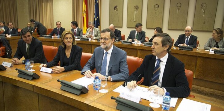 Mariano Rajoy preside la Plenaria del Grupo Popular en el Congreso