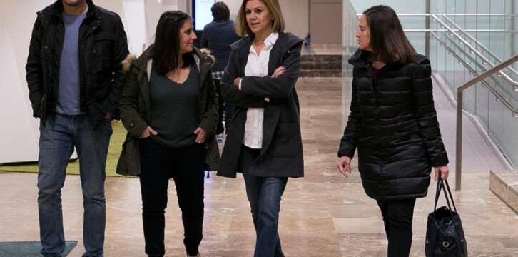 Mª Dolores Cospedal preside un acto de NNGG