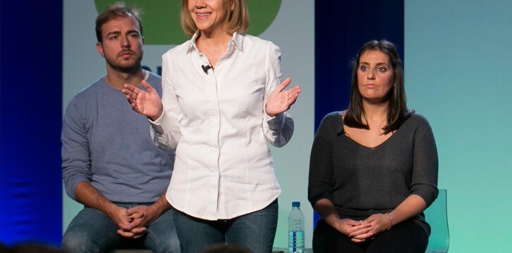 Mª Dolores Cospedal preside un acto de NNGG