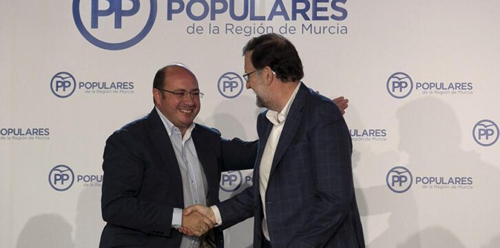 Mariano Rajoy preside la reunión de la Junta Directiva del PP de Murcia