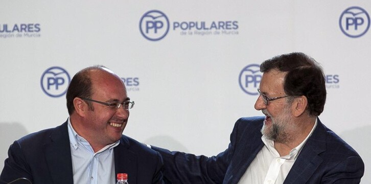 Mariano Rajoy preside la reunión de la Junta Directiva del PP de Murcia