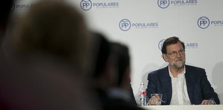 Mariano Rajoy preside la reunión de la Junta Directiva del PP de Murcia
