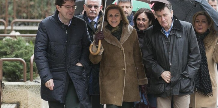 María Dolores Cospedal preside un acto con alcaldes del PP de la provincia de Segovia