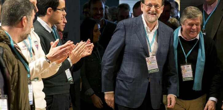 Mariano Rajoy a su llegado al foro de NN.GG en Bilbao