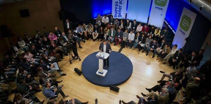 Mariano Rajoy durante su intervención en el acto