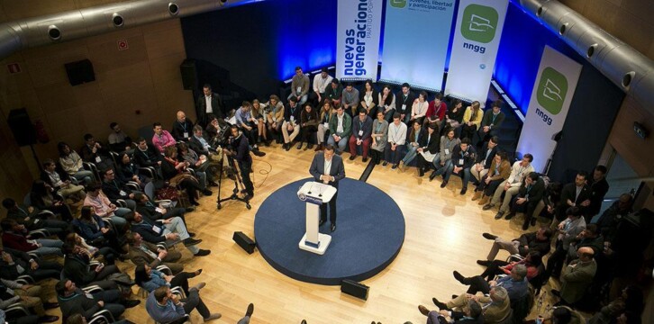 Mariano Rajoy durante su intervención en el acto