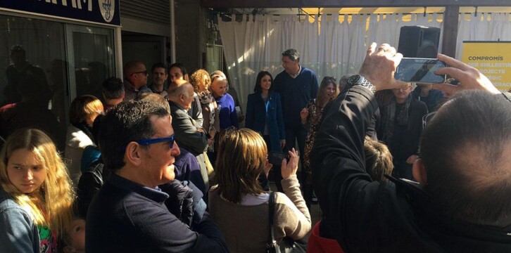 Andrea Levy y Xavier García Albiol visitan Badalona
