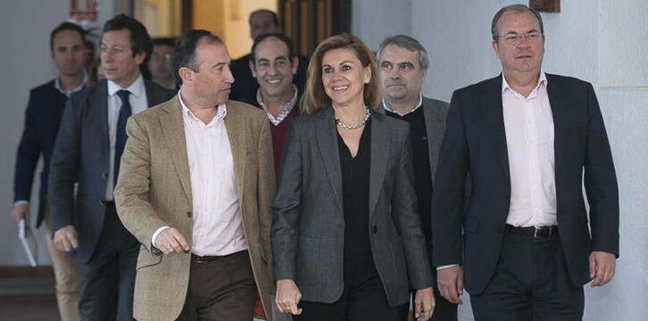 María Dolores de Cospedal preside la Junta Directiva del PP de Extremadura