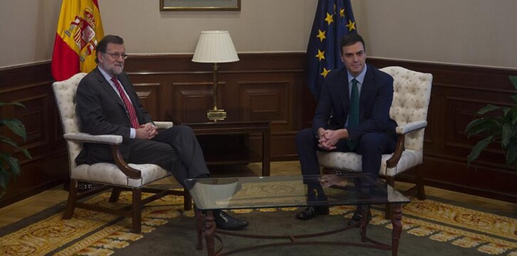 Mariano Rajoy se reúne con Pedro Sánchez