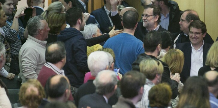 Mariano Rajoy participa en un acto con alcaldes y afiliados del PP de Salamanca