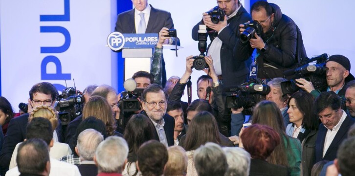 Mariano Rajoy participa en un acto con alcaldes y afiliados del PP de Salamanca